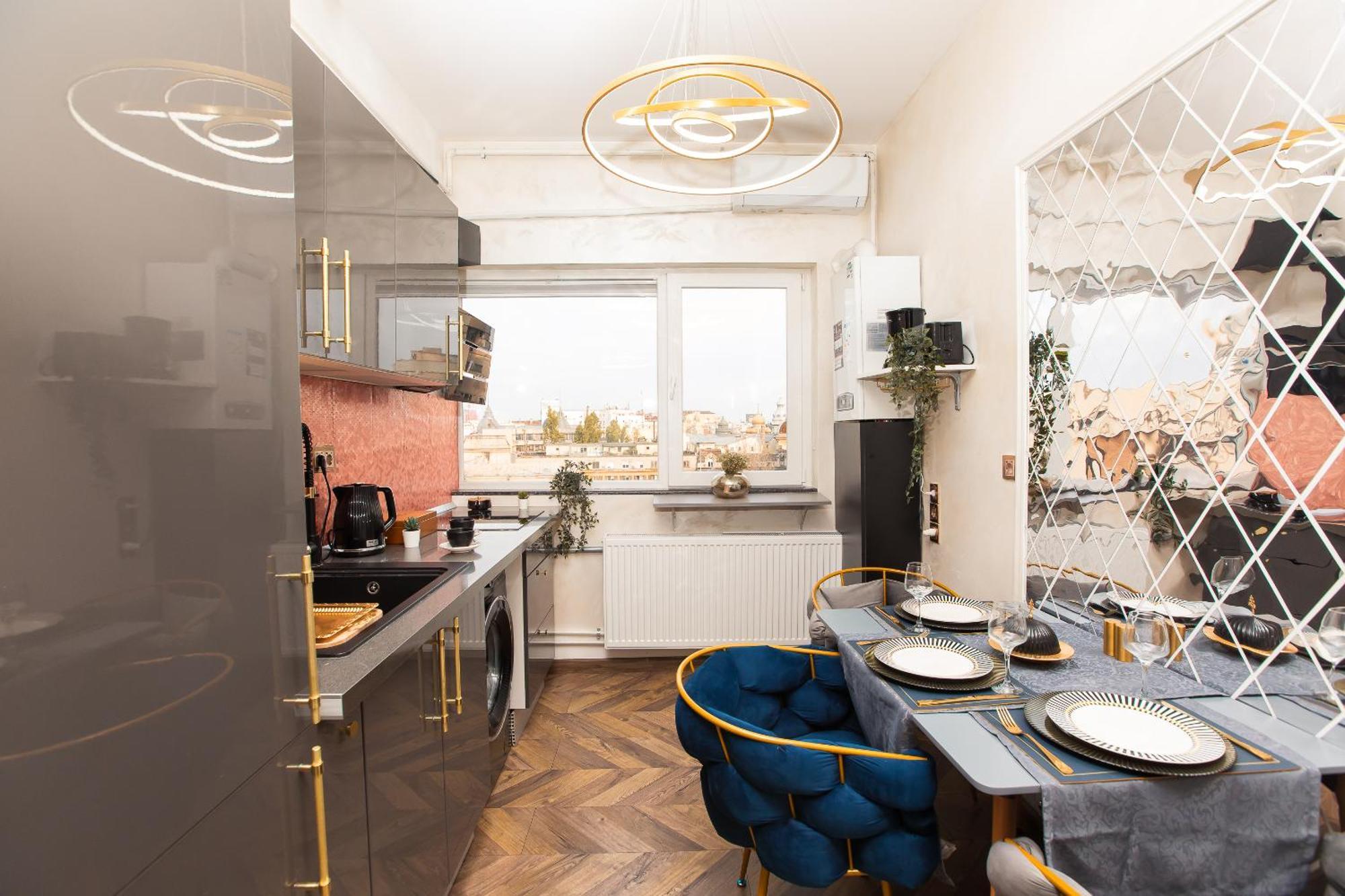 Royalty Apt With City Views On Calea Victoriei Bucureşti Exterior foto